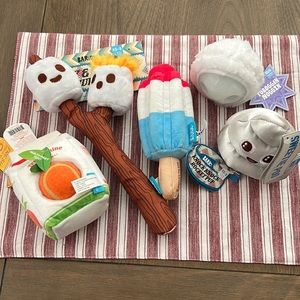 5 pack of Bark Box toys.